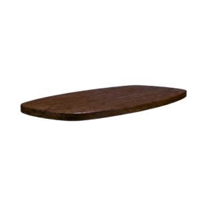 LABEL51 Eetkamertafel Tafelblad Deens Ovaal - Espresso - - 180 cm - Deens Ovaal