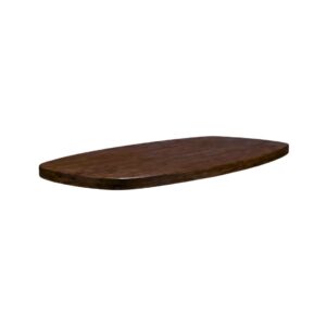 LABEL51 Eetkamertafel Tafelblad Deens Ovaal - Espresso - - 160 cm - Deens Ovaal