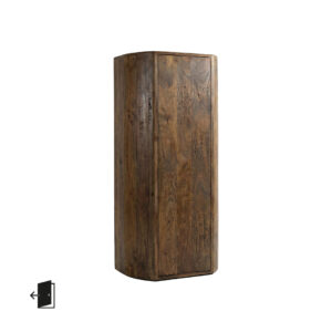 LABEL51 Bergkasten Saya - Espresso - Mangohout - 140 cm - Links