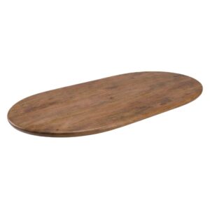 LABEL51 Eetkamertafel Tafelblad Halve Cirkel - Nature Smooth - - 240 cm - Halve Cirkel