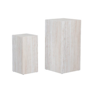 LABEL51 Sidetables Pedestal - Naturel - Eiken