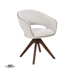 LABEL51 Eetkamerstoel Osuma - Naturel - Prestige - Walnoot Hout