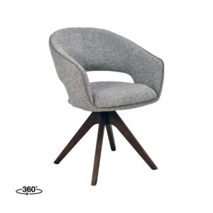 LABEL51 Eetkamerstoel Osuma - Beige - Prestige - Walnoot Hout