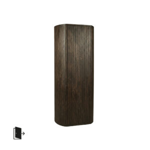 LABEL51 Bergkasten Miya - Espresso - Mangohout - 140 cm - Rechts