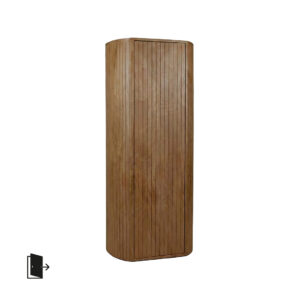 LABEL51 Bergkasten Miya - Nature Smooth - Mangohout - 160 cm - Rechts