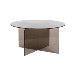 LABEL51 Salontafel Tulip - Brown - Glas - 80 cm