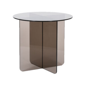 LABEL51 Salontafel Lotus - Brown - Glas - 50 cm