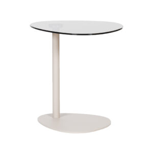 LABEL51 Bijzettafel Lily - Brown - Glas - 48 cm