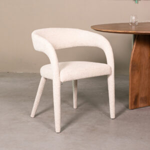 LABEL51 Eetkamerstoel Tamiko - Naturel - Superb - Beige Stof