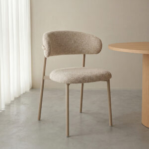 LABEL51 Eetkamerstoel Kaito - Beige - Prestige - Taupe Metaal