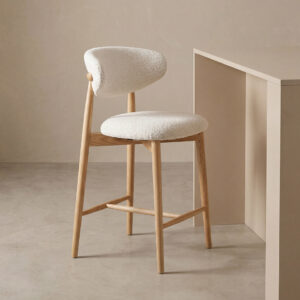 LABEL51 Barkruk Kyoto - Naturel - Superb - Laag