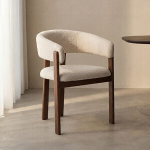 LABEL51 Eetkamerstoel Osaka - Naturel - Superb - Walnoot Hout
