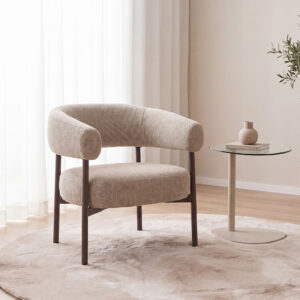 LABEL51 Fauteuil Delfina mushroom royal boucle kopen
