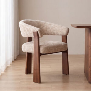 LABEL51 Eetkamerstoel Nice beige cremona walnoot hout kopen