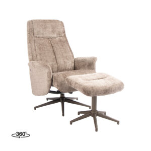 LABEL51 Fauteuil Tumba - Taupe - Cremona - One Size