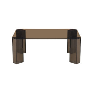LABEL51 Salontafel Avery - Brown - Glas - 90 cm