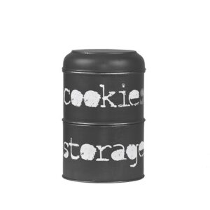 LABEL51 Opbergbox - Antiek Zwart - Metaal - 17x17x27 cm