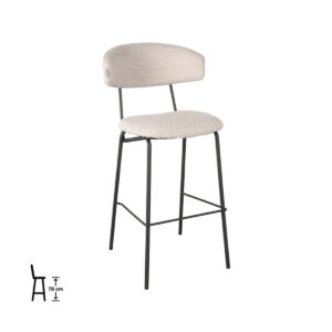 LABEL51 Barkruk Zack - Naturel - Boucle - Hoog
