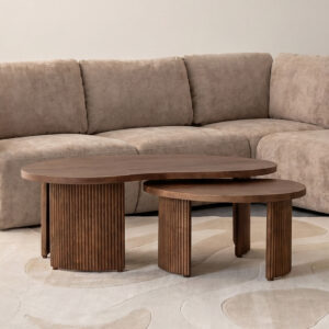 LABEL51 Salontafel Timon - Brown Espresso - Mangohout - 100 cm