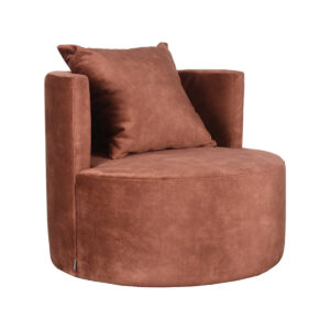 LABEL51 Fauteuil Evy - Rust - Velours - One Size