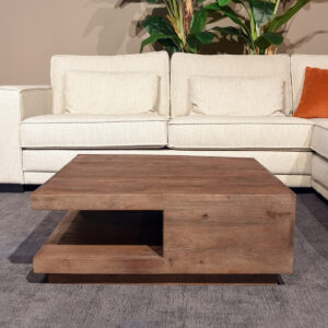 LABEL51 Salontafel Square - Brown Espresso - Mangohout - 80 cm