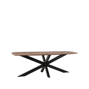 LABEL51 Eetkamertafel Zane - Brown Espresso - Mangohout - 220 cm