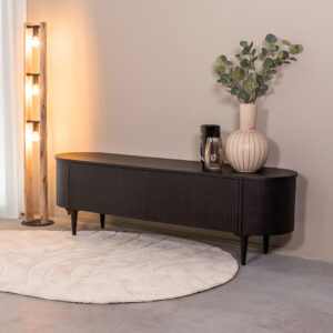 LABEL51 Tv-Meubels Oliva - Zwart - Eiken - 180 cm