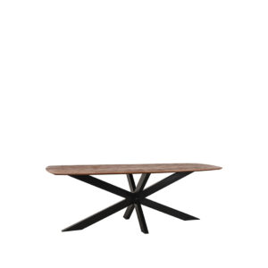 LABEL51 Eetkamertafel Zane - Brown Espresso - Mangohout - 160 cm