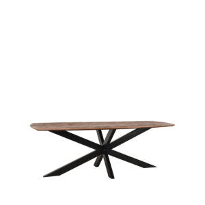 LABEL51 Eetkamertafel Zane - Brown Espresso - Mangohout - 190 cm