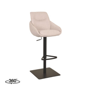 LABEL51 Barkruk Beauty naturel boucle gaslift kopen