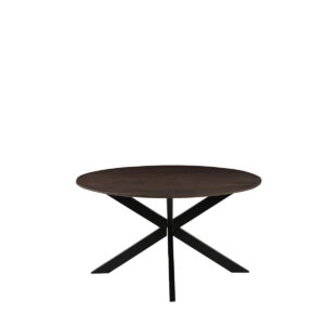 LABEL51 Eetkamertafel Otis - Brown Espresso - Mangohout - 140 cm - Rond
