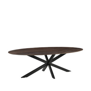 LABEL51 Eetkamertafel James - Brown Espresso - Mangohout - 240 cm - Ovaal