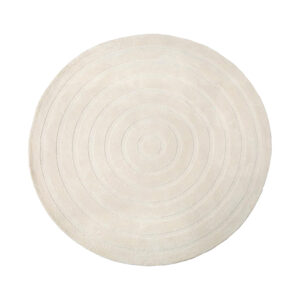 LABEL51 Vloerkleden Agra - Ivoor - Polyester - 200x200 cm - Rond