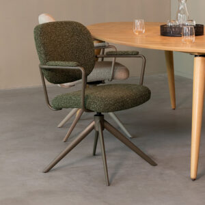LABEL51 Eetkamerstoel Basel - Forest - Royal Boucle - Forest Metaal