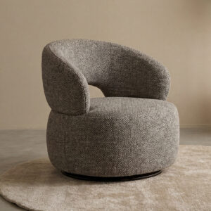 LABEL51 Fauteuil Nusenna - Mushroom - Royal Boucle - One Size