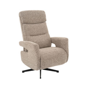 LABEL51 Fauteuil Copenhagen - Mushroom - Royal Boucle - Manueel Verstelbaar