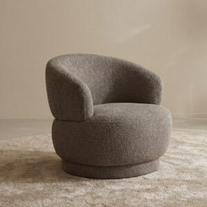 LABEL51 Fauteuil Alvito - Mushroom - Royal Boucle - One Size