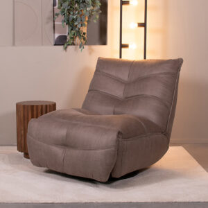 LABEL51 Fauteuil Powernap Station - Taupe - Micro Suede - One Size