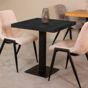 LABEL51 Eetkamertafel Table Blend - Zwart - Mangohout - 70 cm Straight