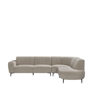 LABEL51 Hoekbank Mauro - Mushroom - Royal Boucle - Hoekbank Rechts