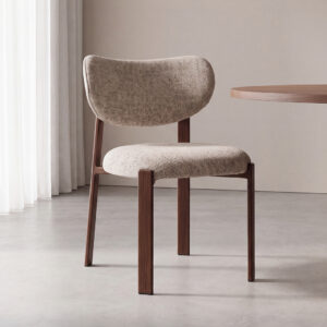 LABEL51 Eetkamerstoel Mika beige prestige walnoot metaal kopen