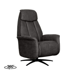 LABEL51 Fauteuil Oslo antraciet micro suede 1-motorig kopen