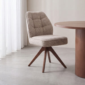 LABEL51 Eetkamerstoel Yuto beige prestige walnoot hout kopen