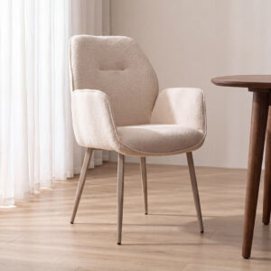 LABEL51 Eetkamerstoel Mayson naturel raven taupe metaal kopen