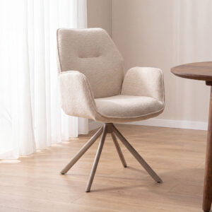 LABEL51 Eetkamerstoel Jill naturel raven taupe metaal kopen
