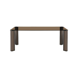 LABEL51 Eetkamertafel Avery brown glas 200 cm kopen