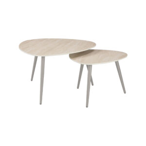 LABEL51 Salontafel Alba naturel metaal 84 cm kopen