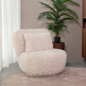 LABEL51 Fauteuil Doodle creme fluffy kopen